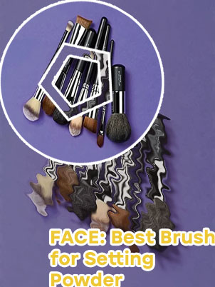 Complete makeup brush set