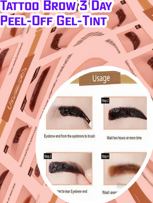 Eyebrow gel peel off
