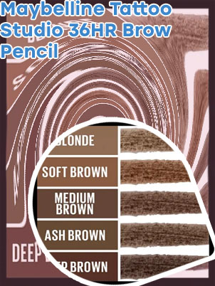 Maybelline eyebrow pencil tattoo